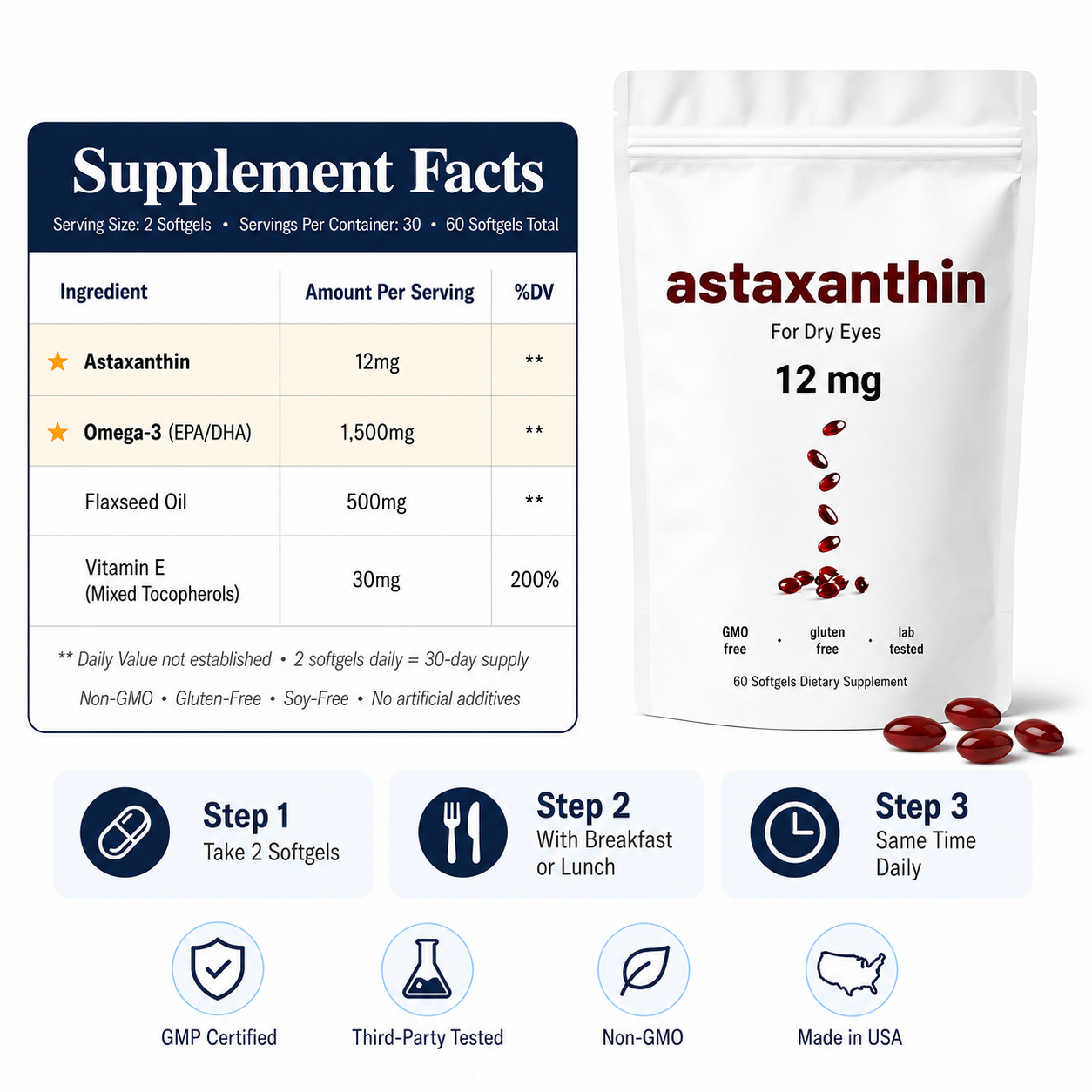 Advanced Astaxanthin Dry Eye Formula