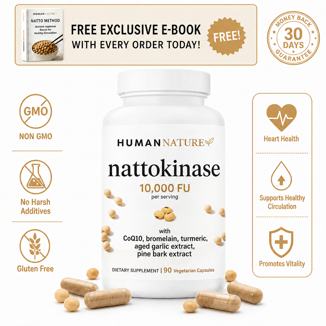 Nattokinase 10,000 FU Complex