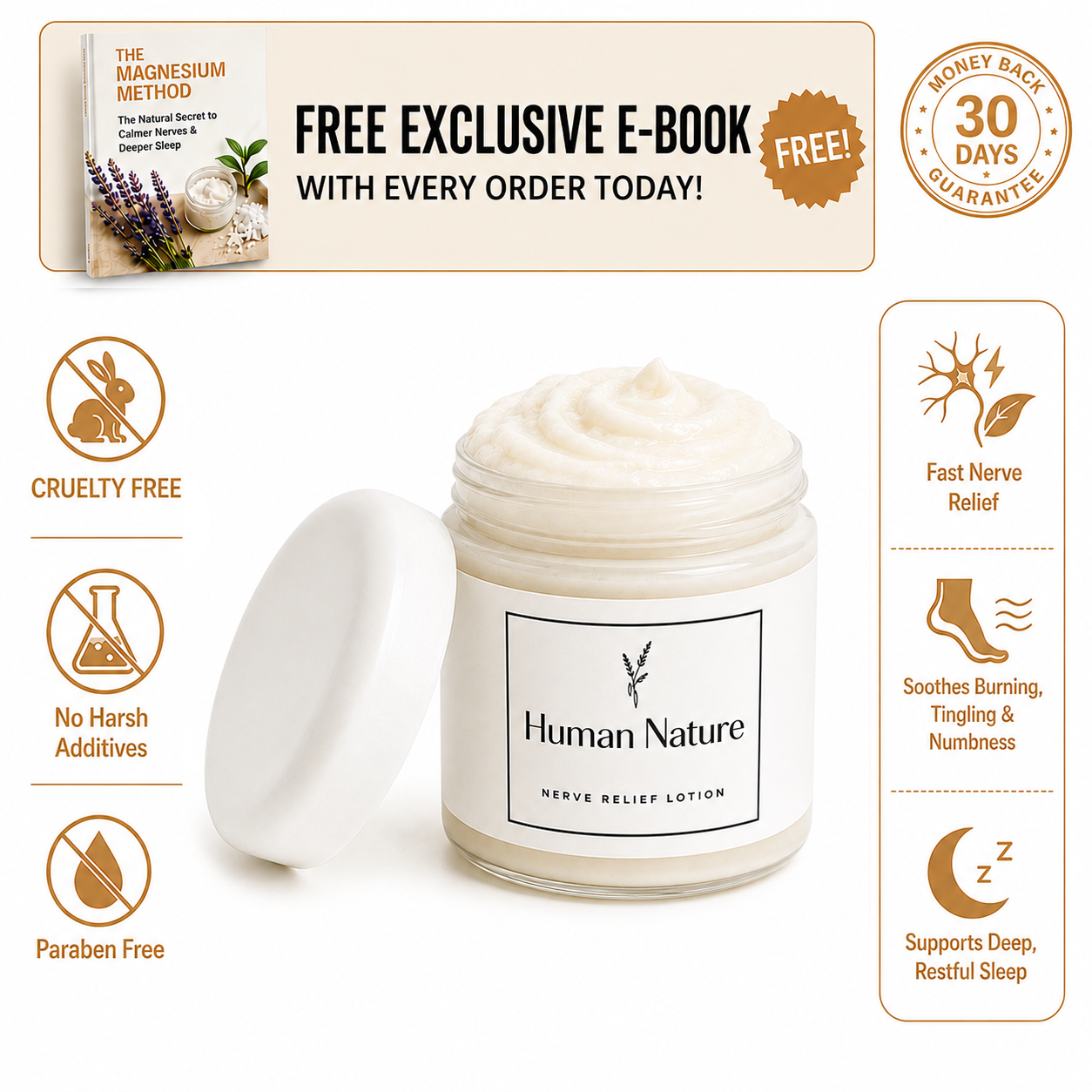Human Nature Nerve Relief Lotion