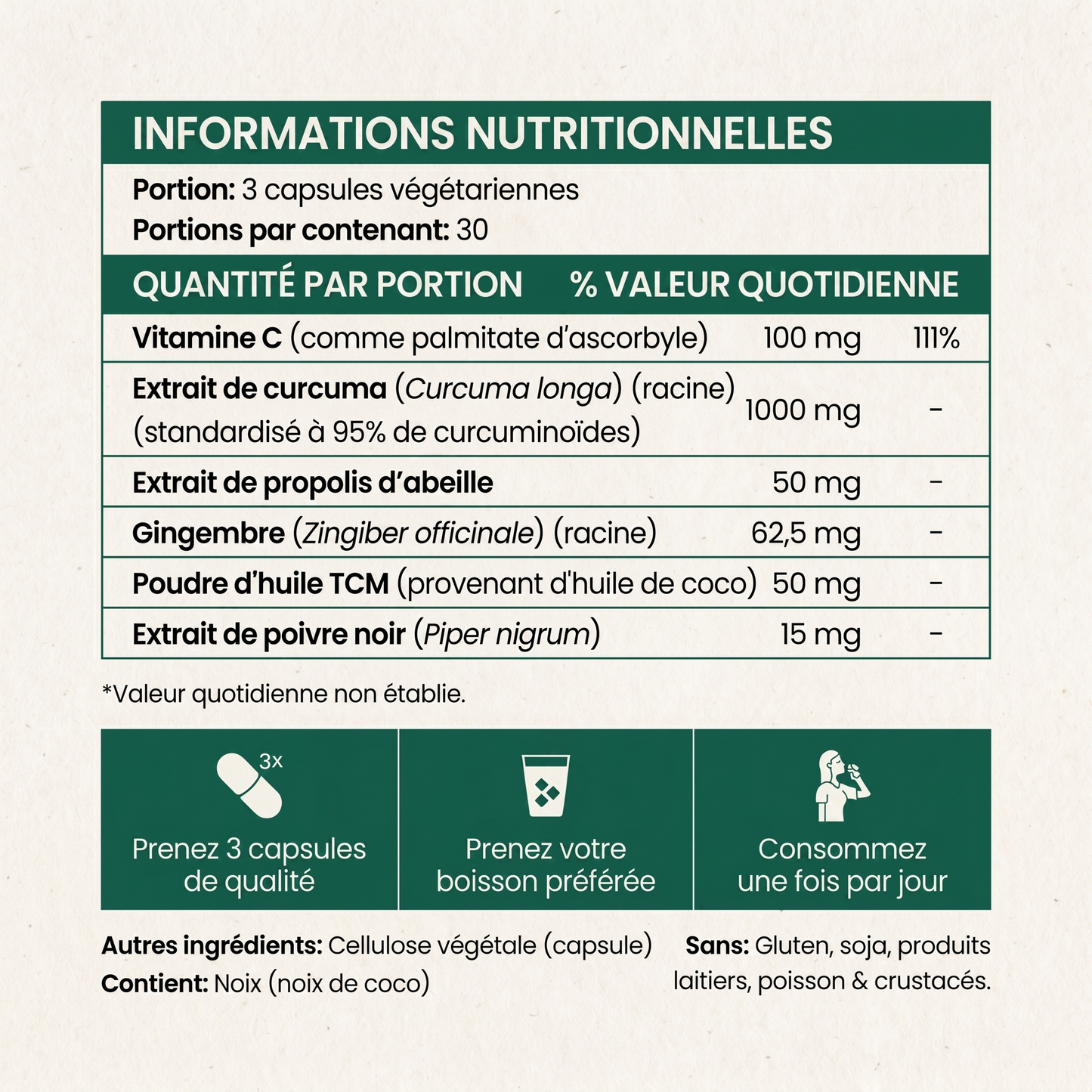 Curcuma & Curcumine (1,000 mg)